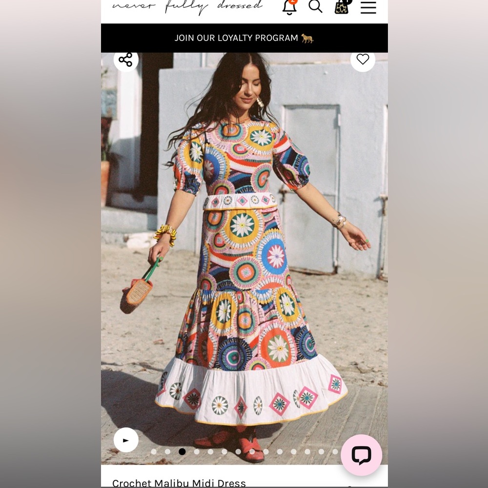 Never Fully Dressed Crochet Malibu Midi Dress